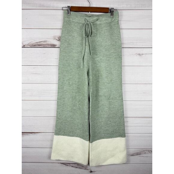World Market Sage And Ivory Color Block‎ Loungewear Collection Pants S/M - Picture 1 of 8